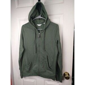 Peloton Woman S Official Hoodie Green Full Zip Long Sleeve  Logo Activewear